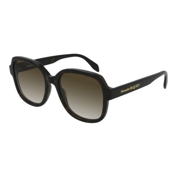 Alexander McQueen™ AM0300S 002 56 - Havana Sunglasses NWT - Picture 1 of 1